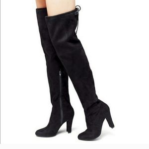 Mossimo Black Over The Knee High Heel Boots Size 9.5M